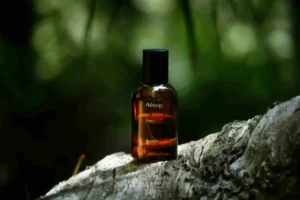 3D model of a BeautiCare product bottle, clean, modern, and brand-focused.